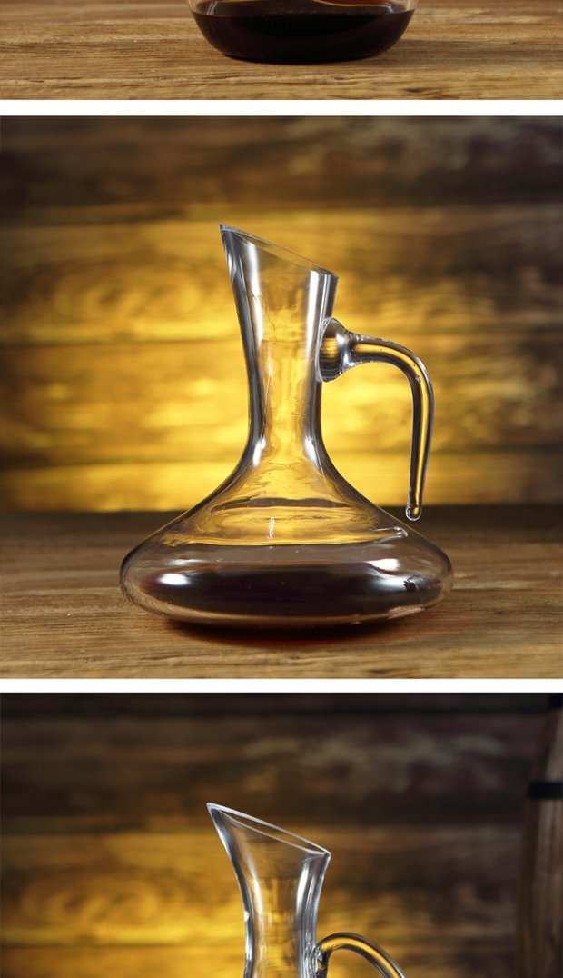 Pha lê không chì pha lê decanter splitter hangover red red decanter rượu vang set serpentine decanter ly uống rượu vang đỏ