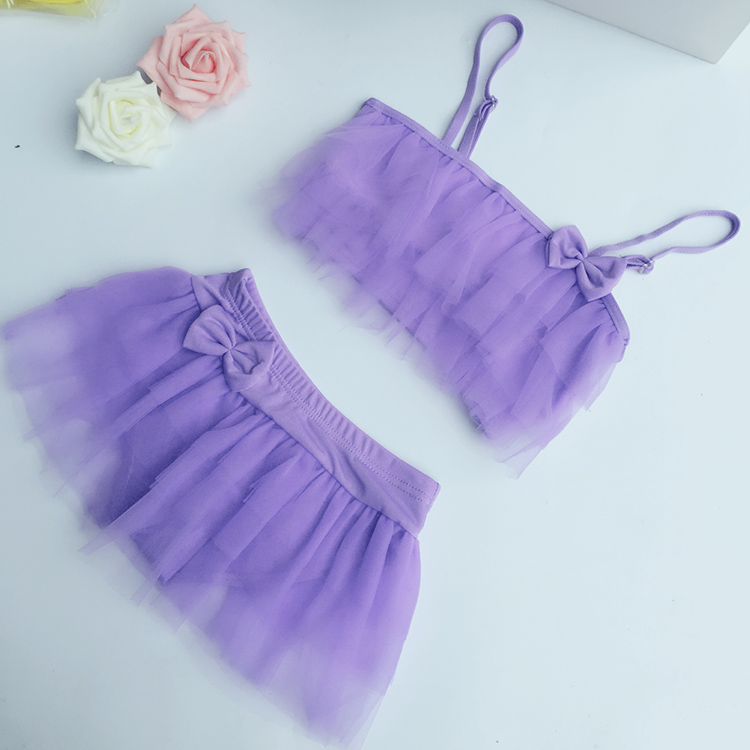 Trẻ em Hàn Quốc mùa xuân nóng bỏng trẻ sơ sinh kích thước nhỏ váy bikini cô gái váy chia áo tắm dễ thương đồ bơi mẹ và bé