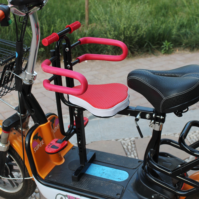 Electric car children's seat front can fold seat belt support Scotter Baby seat in electric car children sit