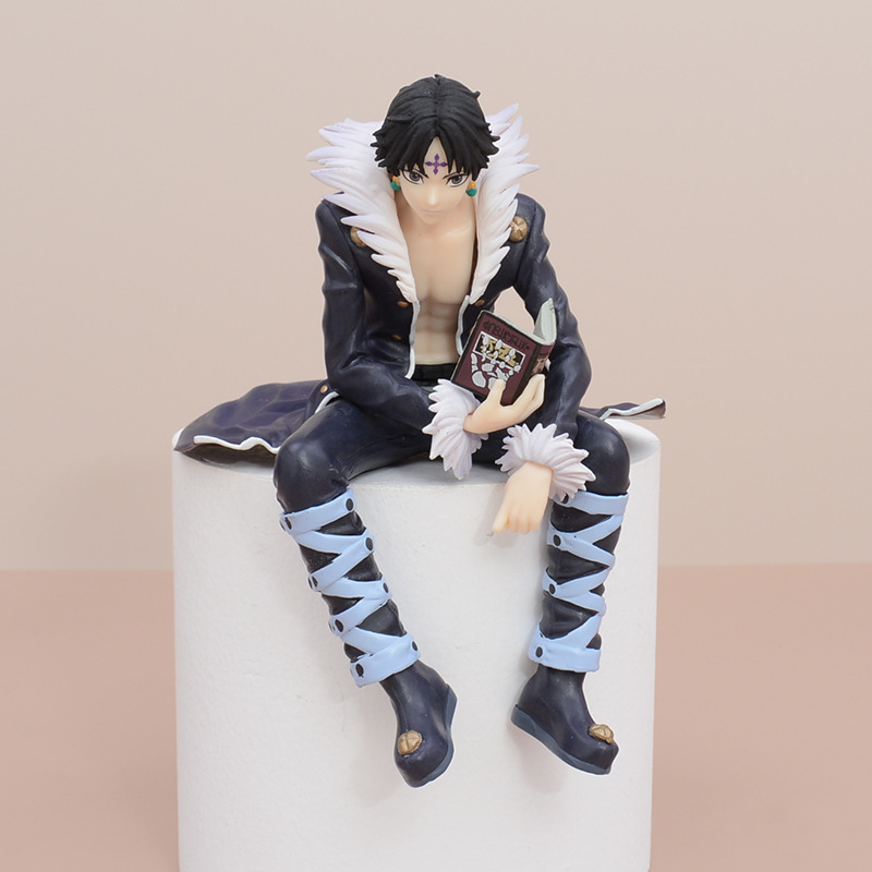 Cross-Border Full-Time Hunter Kuroro, the Leader, Reading a Book, Pressing Noodles, Hand-Made Model Figurine, Case Decoration, Boxed Cross-Border Full-Time Hunter Kuroro, the Leader, Reading a Book, Pressing Noodles, Hand-Made Model Figurine, Case Decoration, Boxed