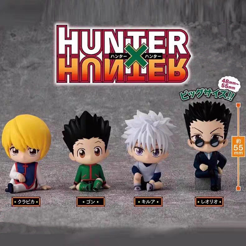 Cross-Border Full-Time Hunter Sitting Squad Q-Version Sitting Posture Blind Box Figure Xiao Jie Qiyao Toy Model Ornament