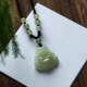 Imitation jade Laughing Buddha pendant, safe guardian Buddha necklace in the year of birth, male and female temperament transfer beads, Guanyin pendant