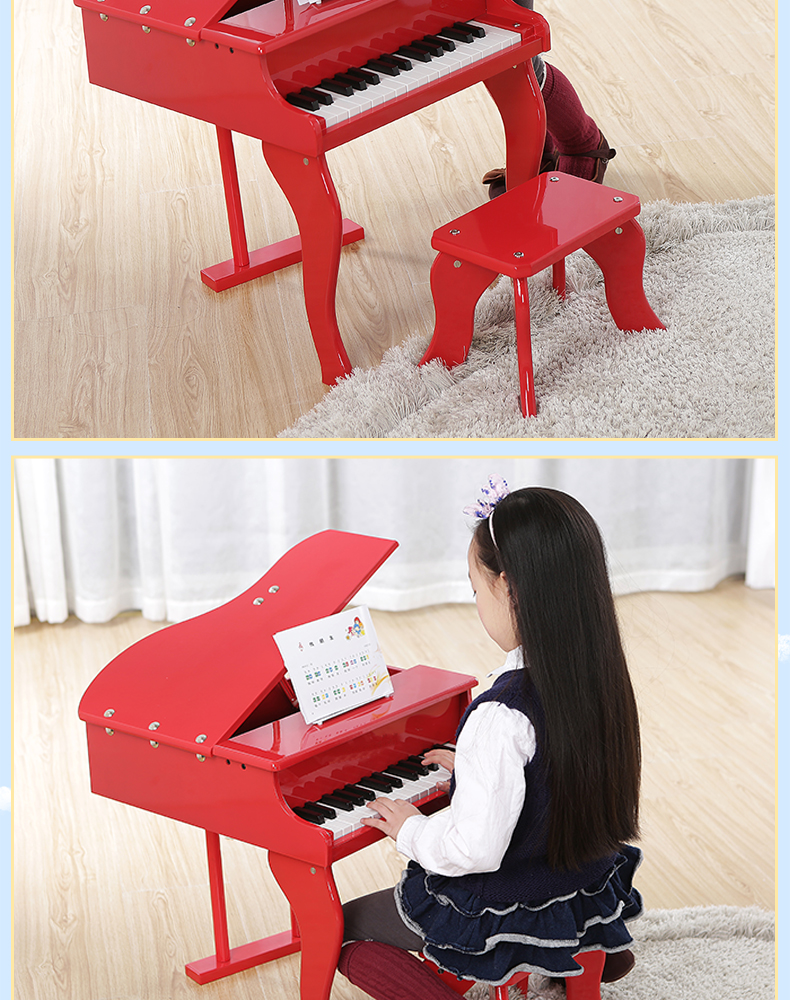 Authentic Mailway âm nhạc Thung lũng 30 khóa giáo dục sớm cho trẻ em nhỏ piano gỗ lật nhạc quà tặng đồ chơi - Đồ chơi nhạc cụ cho trẻ em đàn piano cho trẻ em