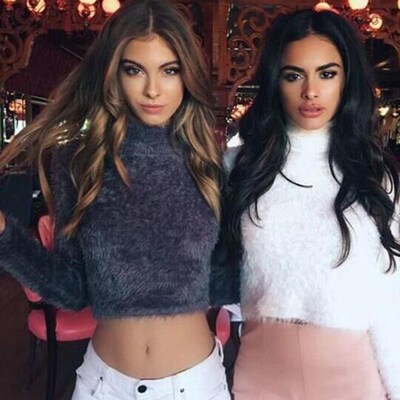 Women's autumnWinter turtleneck fuzzy