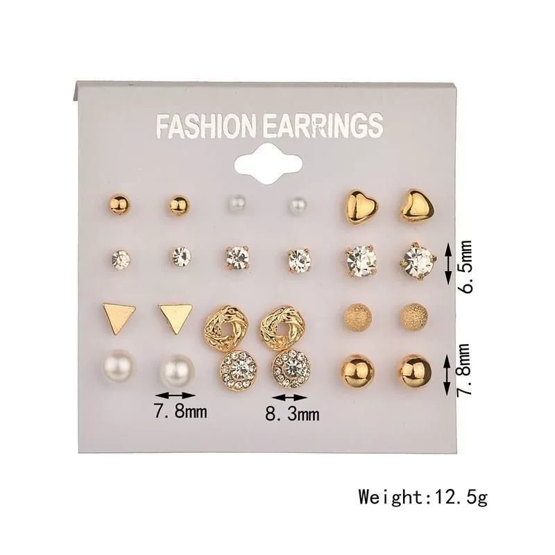 Кошачьи серьги STUD для женщин с кристаллами RhineStone Erics Hot S