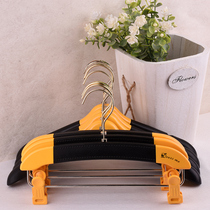 Childrens hangers Clothing store special childrens clothes support Household non-slip solid wood clothes hang pants clip custom LOGO