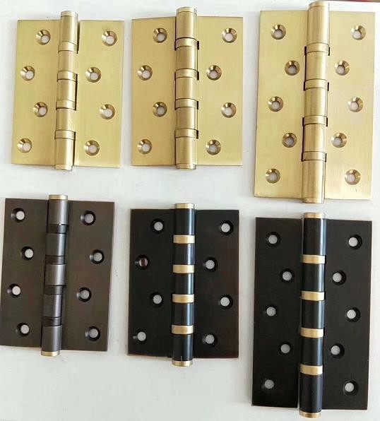 4 inch 5 inch full pure copper flat head thickened flat open hinge villa door Central European American muted door hinge a piece of price