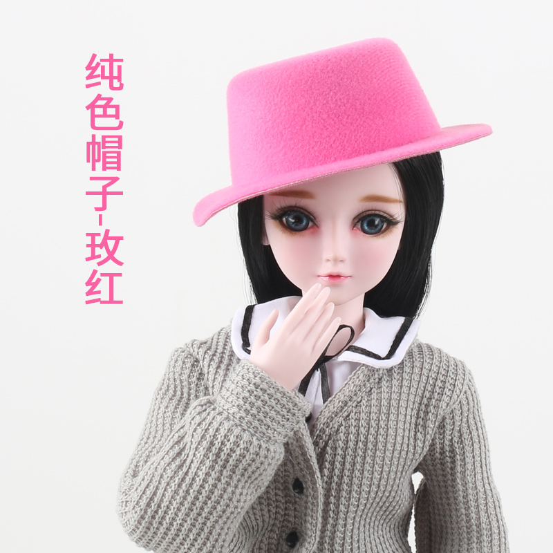 3 thùy Loriva với mũ vải 60 cm phụ kiện mũ dễ thương cô gái nơ bjd búp bê bup bê