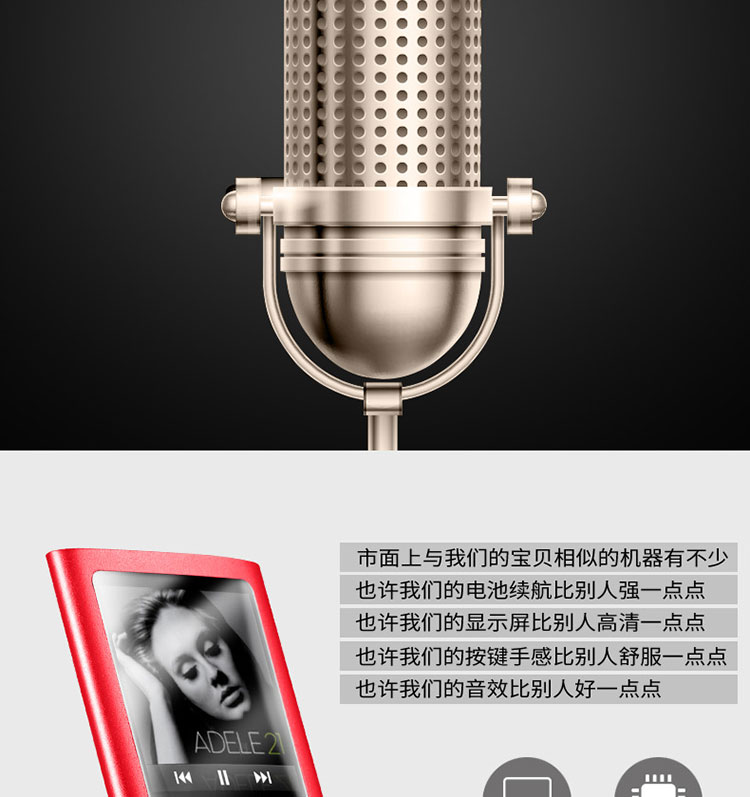 AMV video mp4 player FM radio ghi sách điện tử MP4 học sinh nghe bài hát mp3 với lời bài hát - Máy nghe nhạc mp3 	máy nghe nhạc giá rẻ	