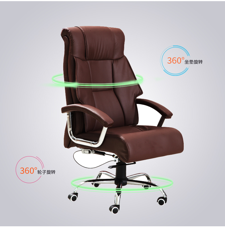 Ghế nội thất văn phòng Zhong Aolong Ghế văn phòng ghế nâng da PU Ghế da bò có thể nâng và hạ ghế văn phòng chuyên dụng ghế xoay lưới