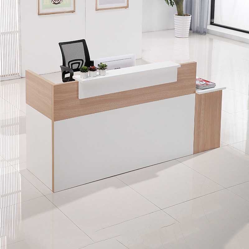 The company's front desk is simple and modern reception deskhotel cashier desk welcome desk beauty salon information desk store counter