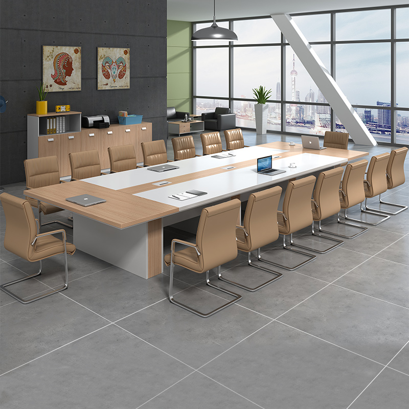 Conference table long table minimalist Hyundai in talks to host table and chairs wood office furniture bar desk chair combination