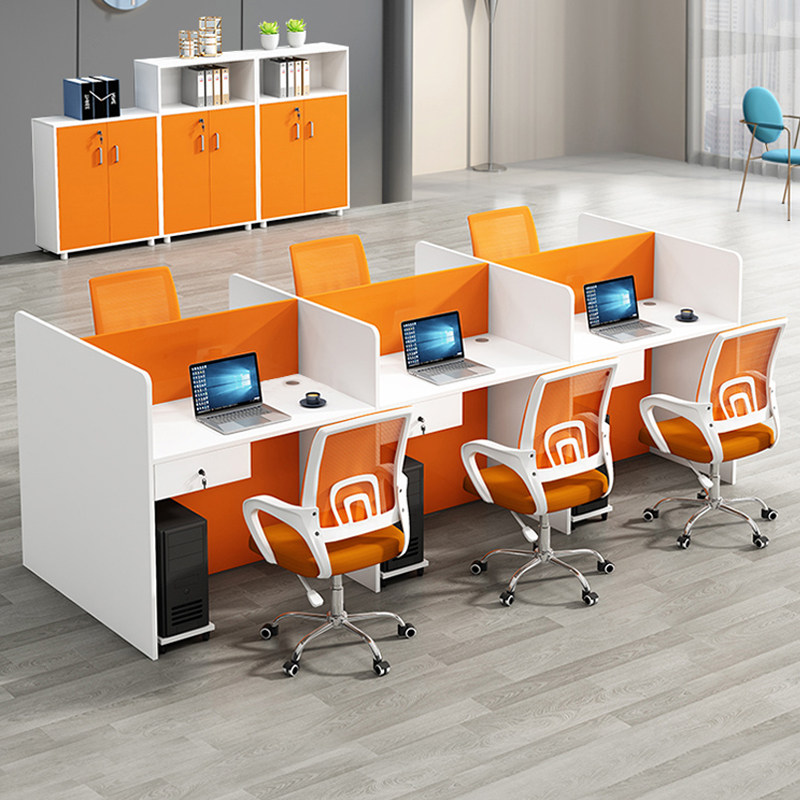 Staff desk sales desk employee screen small booth telemarketing operator card position office desk and chair combination