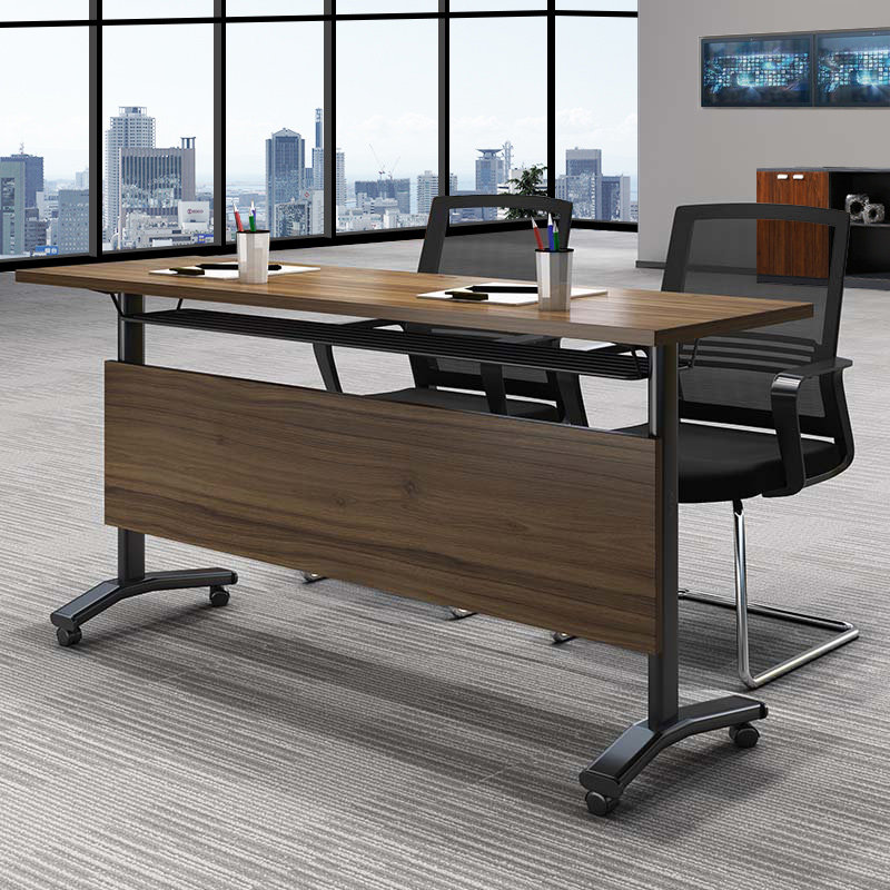China Olympic dragon strip table folding training table and chair with wheels movable splicing flip board table double splicing table conference table