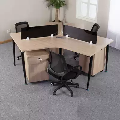 Three-person staff Table 3-person computer desk 6-person staff table simple 6-person staff computer table and chair combination