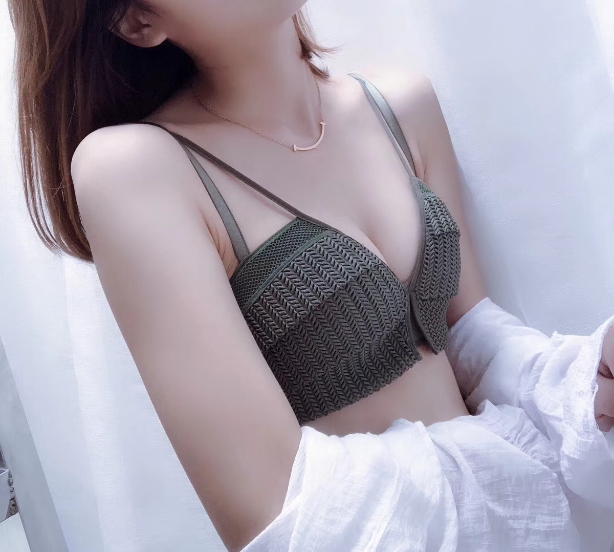Bộ đồ lót phù hợp với áo ngực gợi cảm mới của phụ nữ tập hợp trên loại điều chỉnh hỗ trợ không có vòng thép để nhận áo ngực chống rơi áo bra đẹp