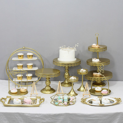 European dessert table Afternoon tea heart rack Cold food rack Dessert display rack Tea break snack rack European dining rack