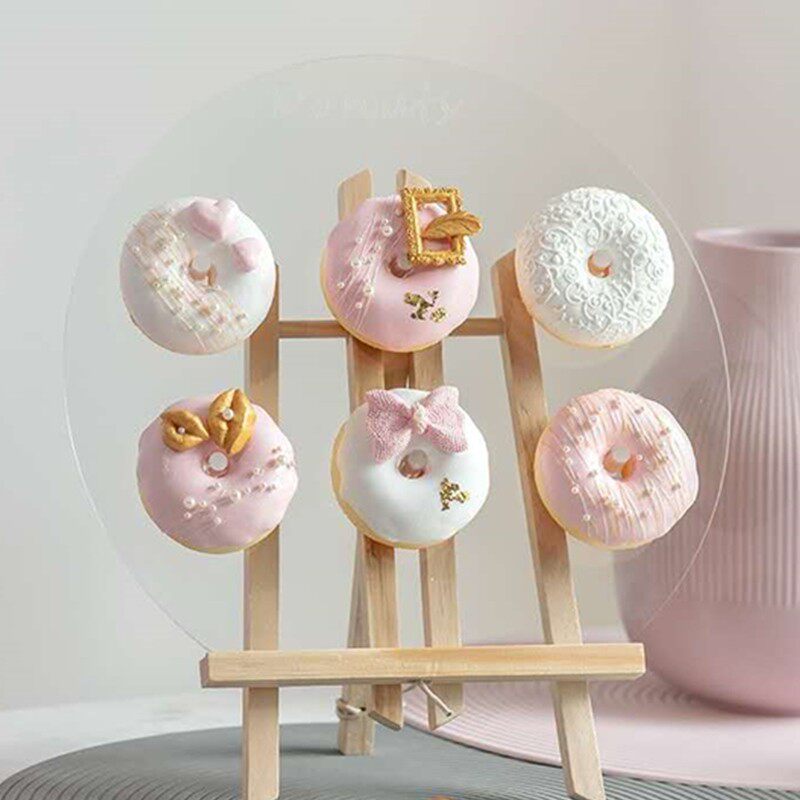 Acrylic Sweet Donuts Show Up Wedding Refreshments Sweet Pint Props Party Wedding Birthday Partiy Cake Racks
