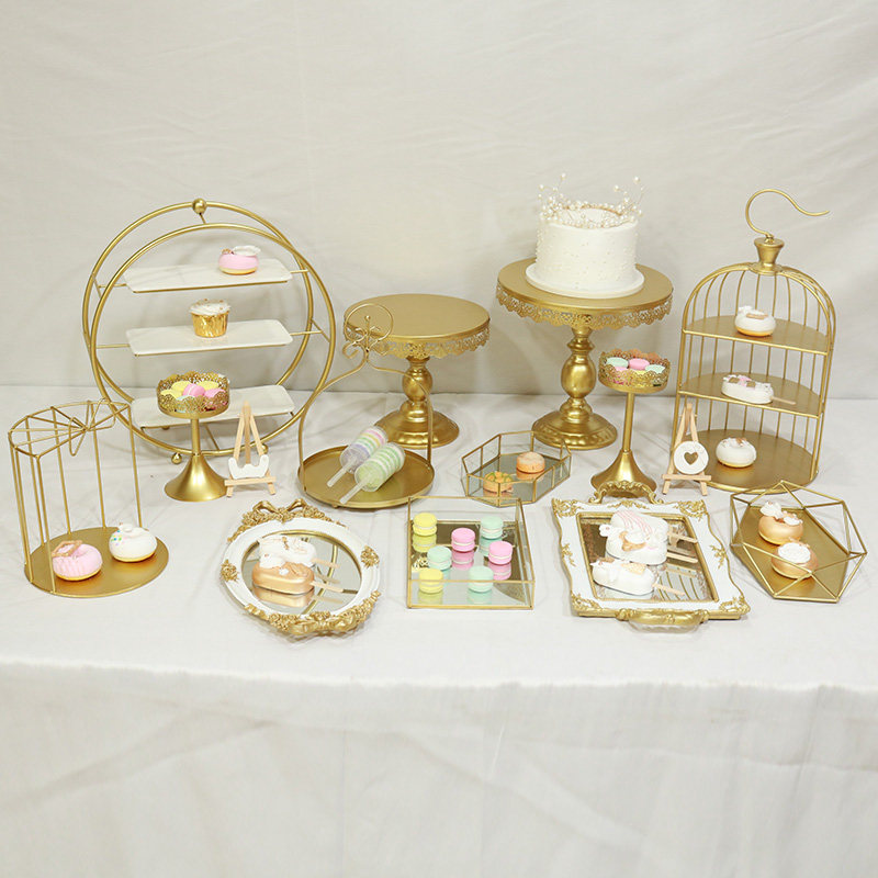 European dessert table ornaments display stand wedding decoration props cake stand afternoon tea dessert stand