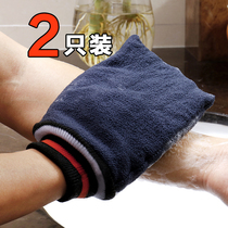 Male God coarse sand strong rubbing bath towel gloves artifact mud decontamination thickening durable bath men rubbing ash back