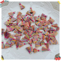 408 whole pack of delicate seven colorful small flow Su DIY earrings hair accessories handmade material