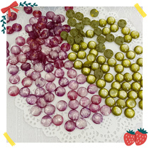 1229 whole bag outer single Green purple resin cat eye buckle DIY shirt jacket handmade material