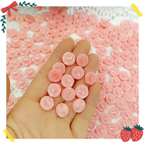 1189 whole bag about 120 pink orange button diy children creative painting paste board doll garment buckle