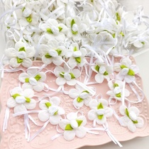 3195 white handmade flowers 68 pieces about 5 1 cm clothing hair accessories handmade materials