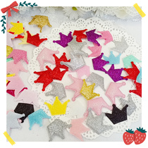 806 whole bag of Korean style about 200 glitter Crown diy leather band hairclip hair accessories accessories