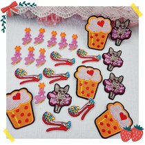 738 whole bag of multiple embroidered cloth stickers diy clothing curtain sheet hole patch