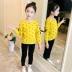 Quần áo mùa thu cho bé gái Quần áo mùa thu bên ngoài mặc 5-6 bé gái 9 áo phông dài tay cho bé 8 tuổi 7 áo trẻ em lớn quần áo trẻ em hàn quốc Áo thun