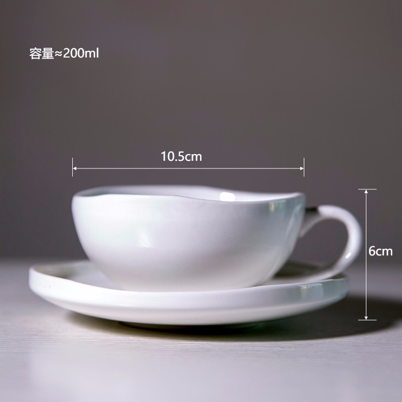 "Second half" Nordic pure color ceramic coffee cups and saucers spoon suit household coffee cup of places cup