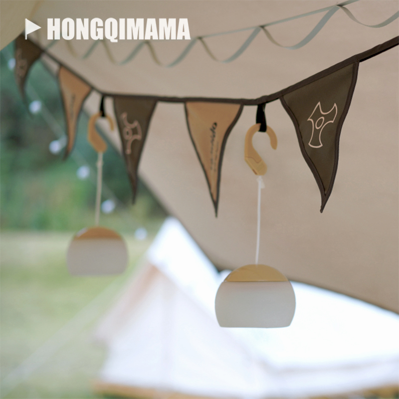 Vidalido outdoor decoration multifunctional hanging light rope triangle flag canopy lanyard logo camp atmosphere flag