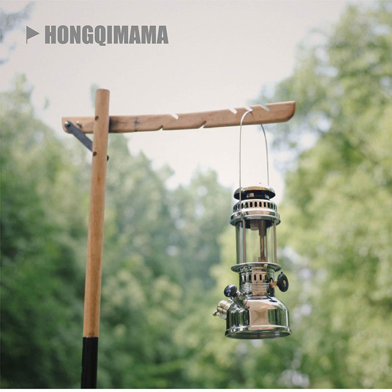 Solid Wood Lamp Hanger Outdoor Camping Retro lamp frame Folding Lamp Coal Oil Lamp Coal Oil Lamp Camp Lamp Camp