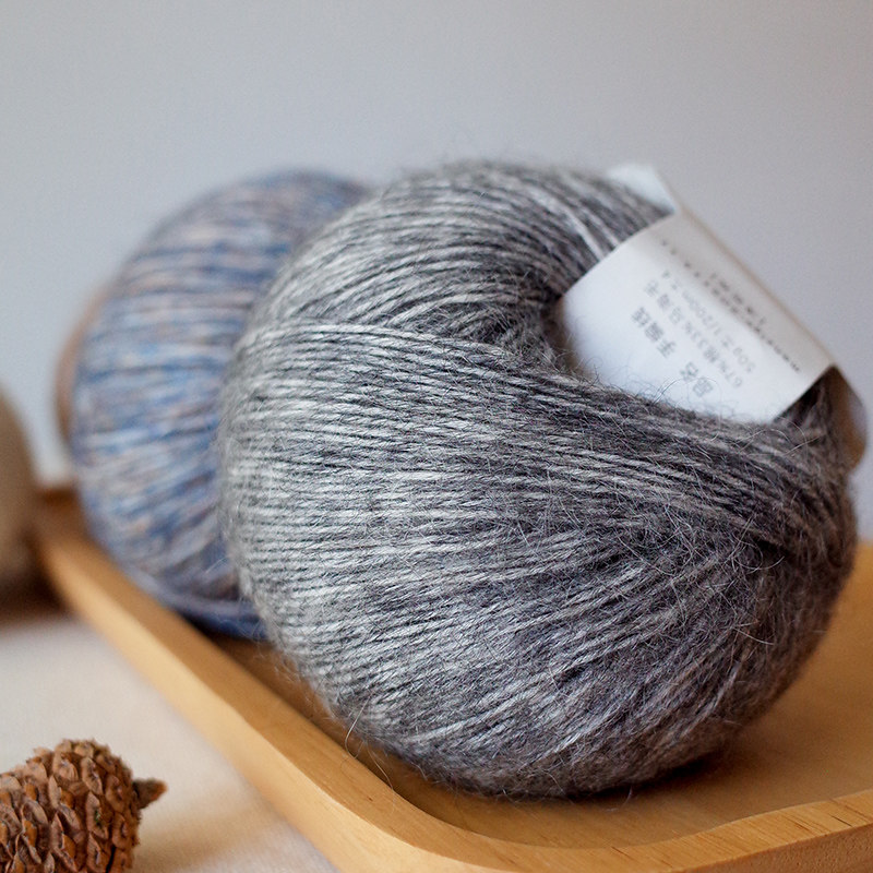 Jinghong thick mohair wool cotton thread mohair wool handmade diy knitting stick needle scarf thread sweater thread