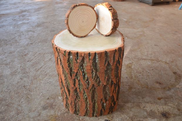 Gỗ cây sồi khối cây gốc cây gốc cây khắc ghế trụ gỗ rắn bàn cà phê ghế đẩu trà phân gỗ gốc cây sồi gỗ đứng - Các món ăn khao khát gốc Bàn ghế gốc cây giá rẻ