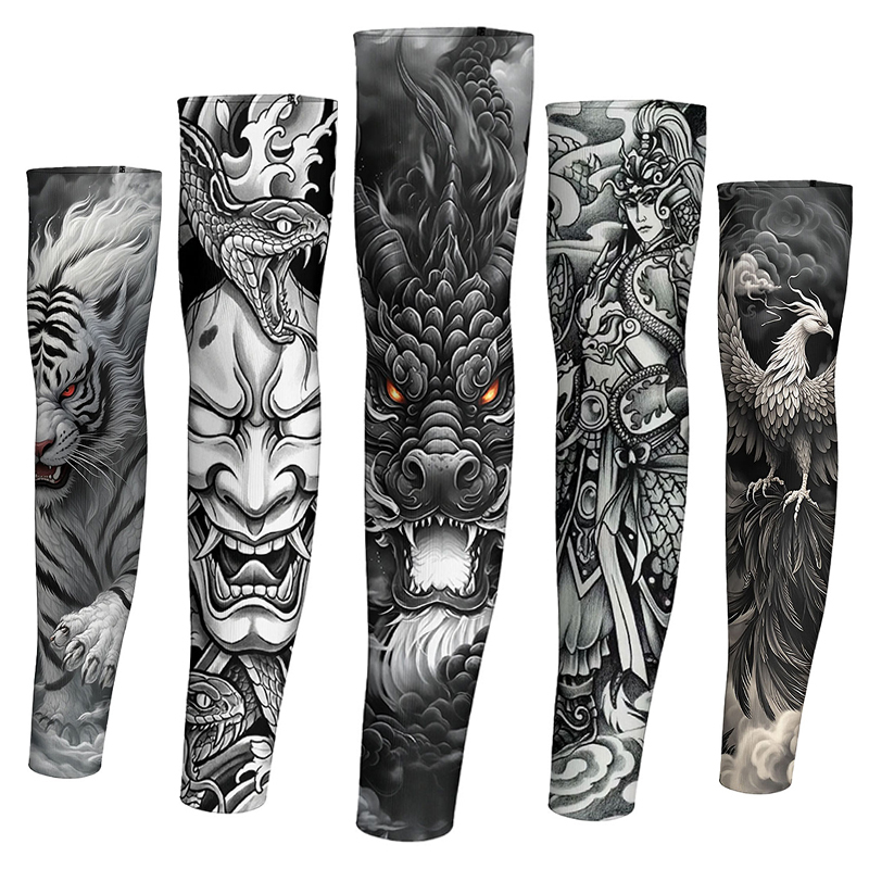 Floral Arm Tattoo Sleeves, Ice Silk Sun Protection Cycling Arm Sleeves, Seamless Unisex Ice Sleeves, Summer Cooling Arm Sleeves, Arm Protectors Floral Arm Tattoo Sleeves, Ice Silk Sun Protection Cycling Arm Sleeves, Seamless Unisex Ice Sleeves, Summer Cooling Arm Sleeves, Arm Protectors