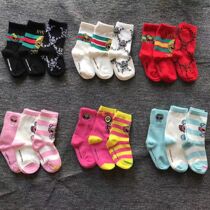 Childrens socks spring summer socks cotton medium long tube Baby Baby Baby spring and autumn day Tide brand net red boys and girls