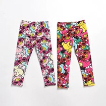 Girls spring clothes 2021 New leggings spring and autumn thin wear female treasure Net Red Tide brand foreign style Korean pants