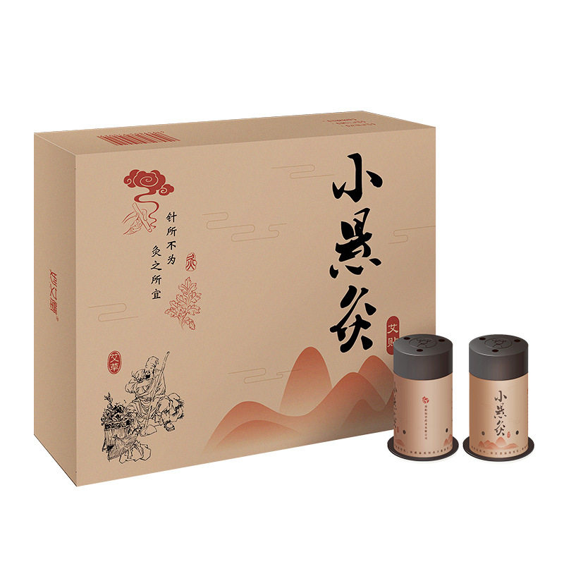 New Aizu Paste Aii Aii Susculptor Moxibustion Box 100 - year - old Aiyi Aiyu Moxibustion Card