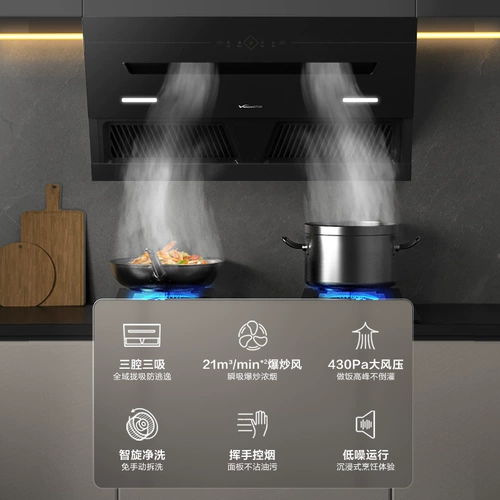 Wanhe J628 Нефтяная машина с газовой плитой двойной плиты набор домашний кухонный набор плавного плавного охлаждения Комбинированный официальный флагманский магазин