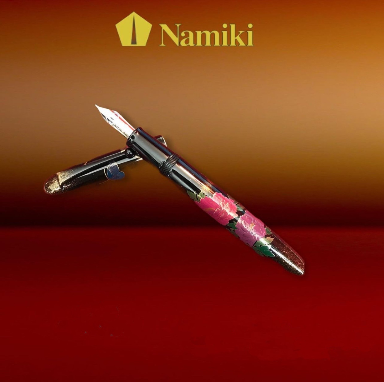 Japanese namiki and wood fountain pen frog 20 peony and butterfly 2021 new limit