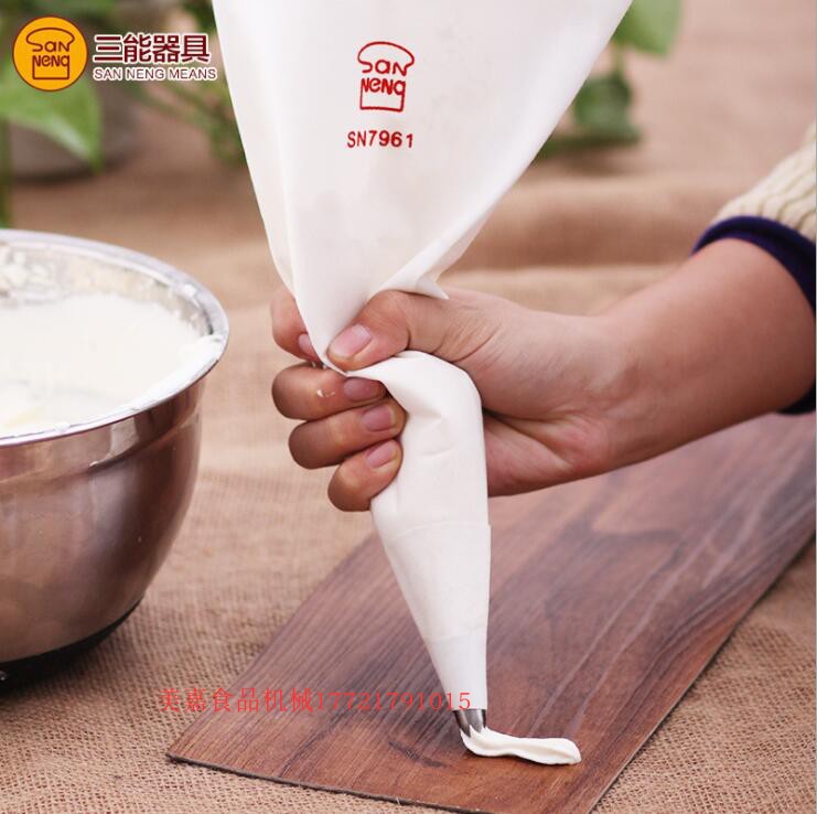 Three 16 16 18 20 inch cream cake framed flowers SN7961 cotton cloth squeeze bag for repeated use SN7962 7963