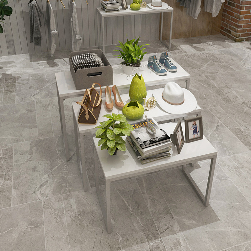 Clothing store displays tablestream floor decoration window rack display stand Zhongdao display table high and low-end object table