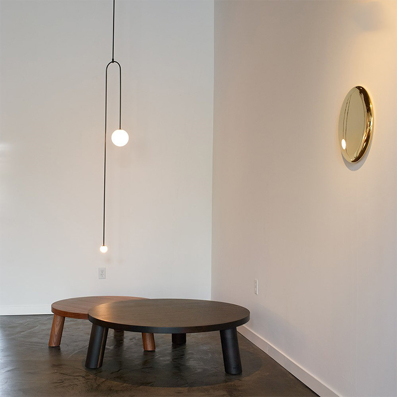 Nordic Postmodern Designer Iron Art Line Creative Personality Living Room Bedroom Café Dining Room Dining Hall Chandeliers