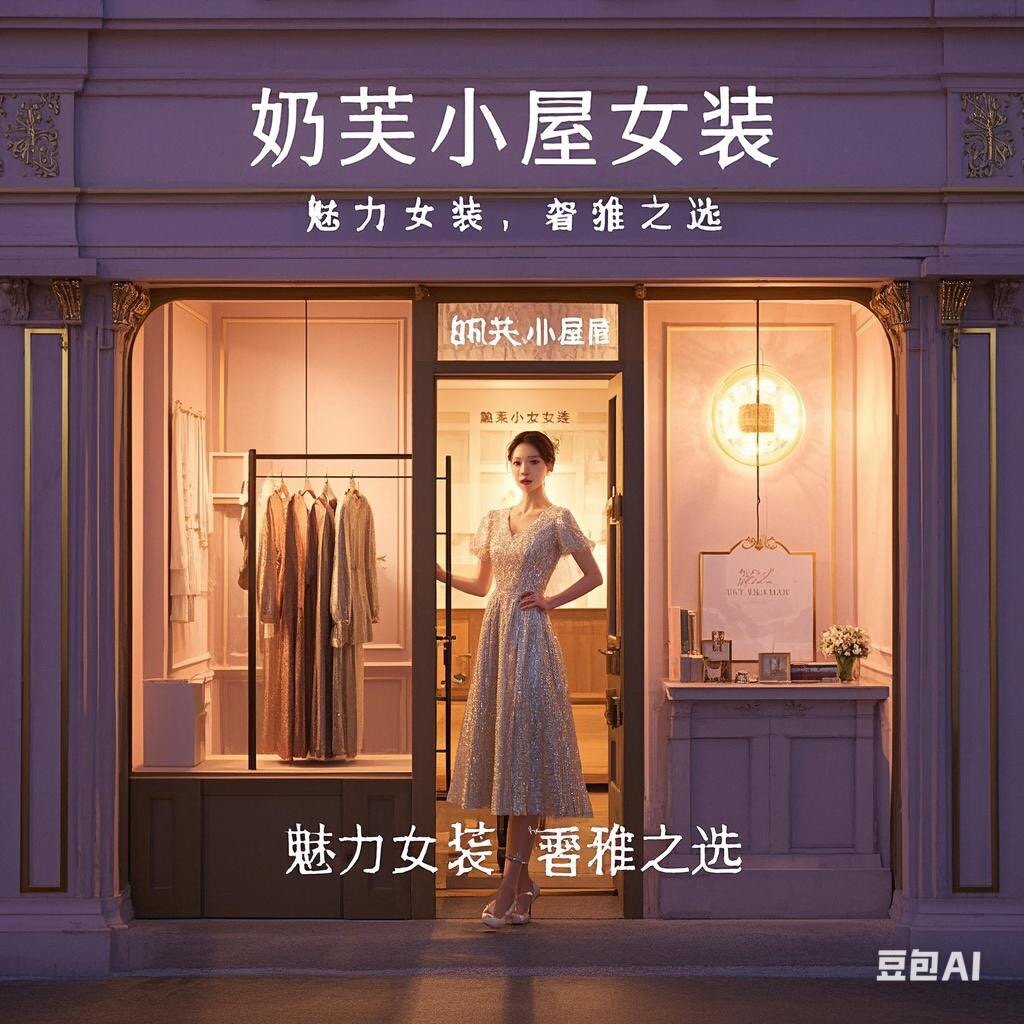 奶芙小屋的LOGO