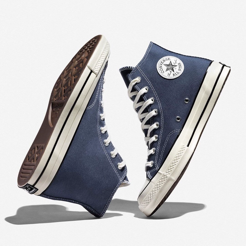 Converse 1970s Samsung tiêu chuẩn nửa đêm màu xanh đậm màu xanh đậm và giày nam và nữ thấp 164945c - Plimsolls