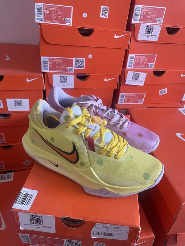 Men's Nike Basketball Shoes in Mandarin Duck Color, Precision 6