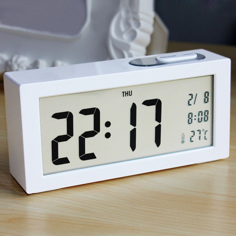 Minimalist Luminous Digital Alarm Clock Students Use Bedside Mute Sloth People Bulimia Home Electronic Upper Battery Clock