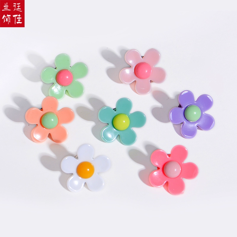 Trâm nữ Nhật Bản dễ thương chống phai ghim khóa cố định quần áo nút cổ áo phiên bản Hàn Quốc phụ kiện khuy măng sét hoa corsage - Trâm cài